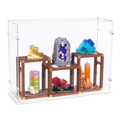 Mineral Collection Display Case for LEGO 21362