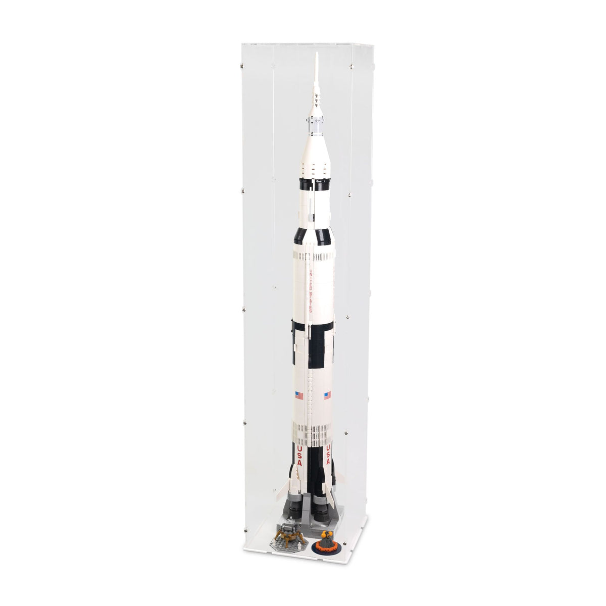 NASA Apollo Saturn V Display Case (Vertical) for LEGO 21309/92176