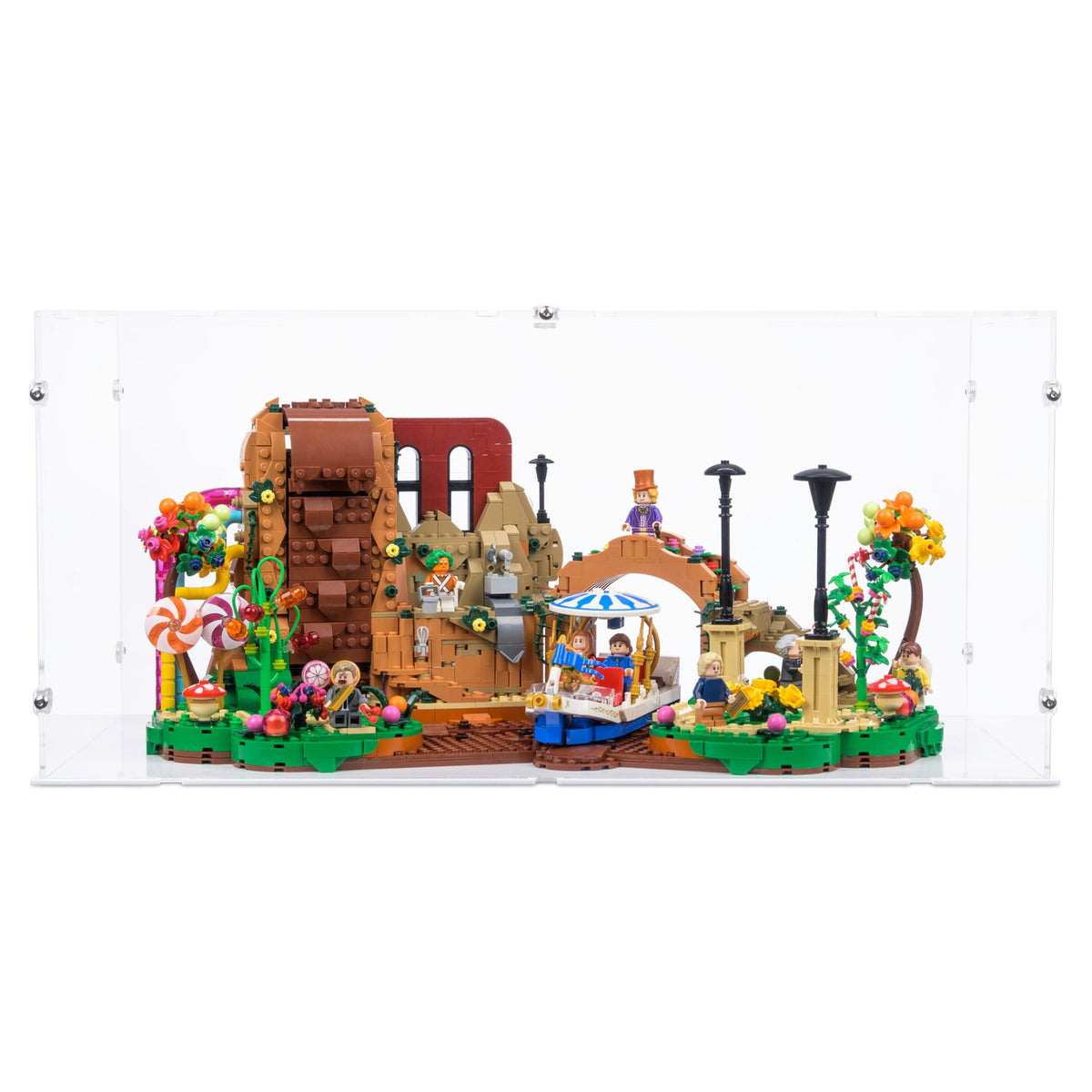 Willy Wonka and the Chocolate Factory Display Case for LEGO 21360