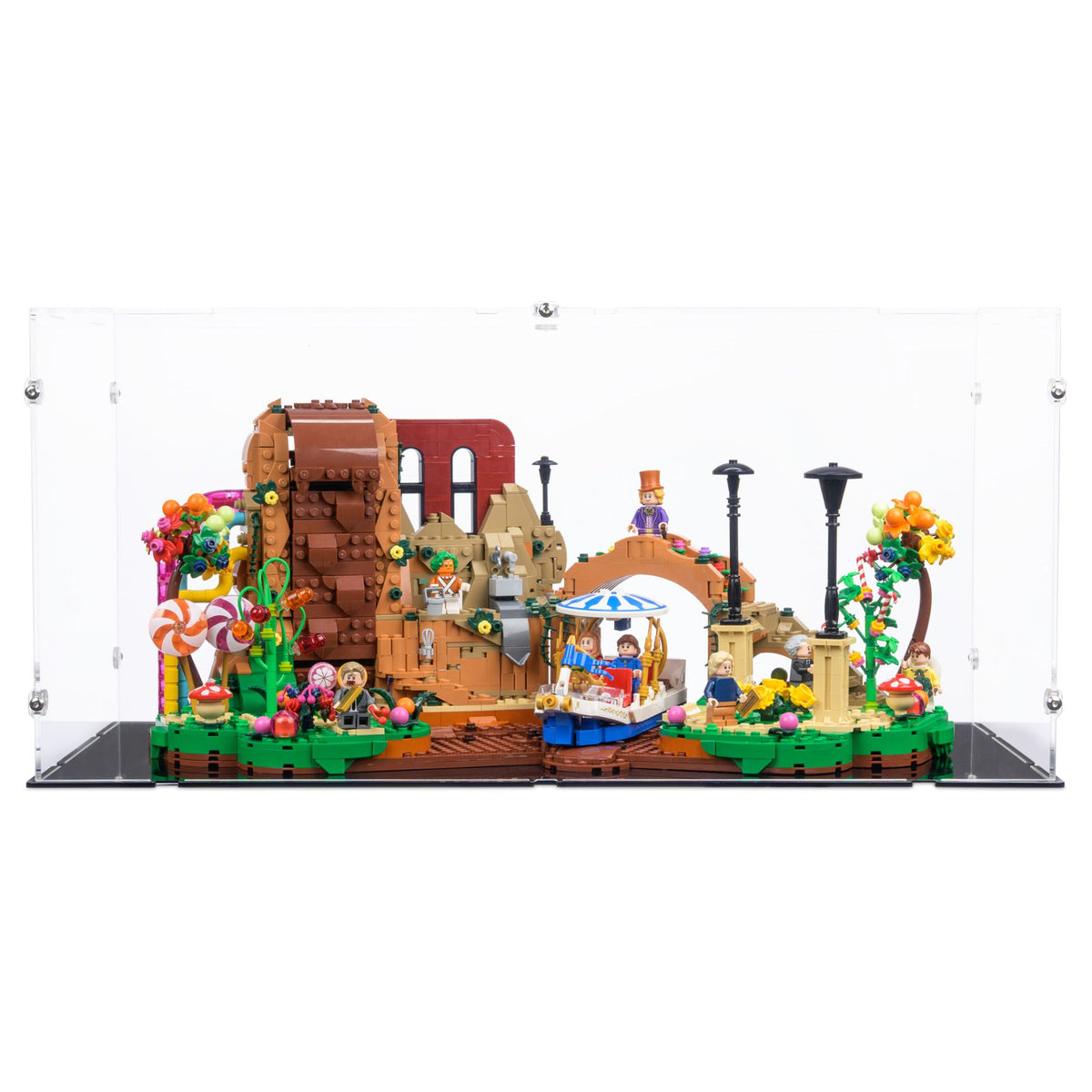 Willy Wonka and the Chocolate Factory Display Case for LEGO 21360