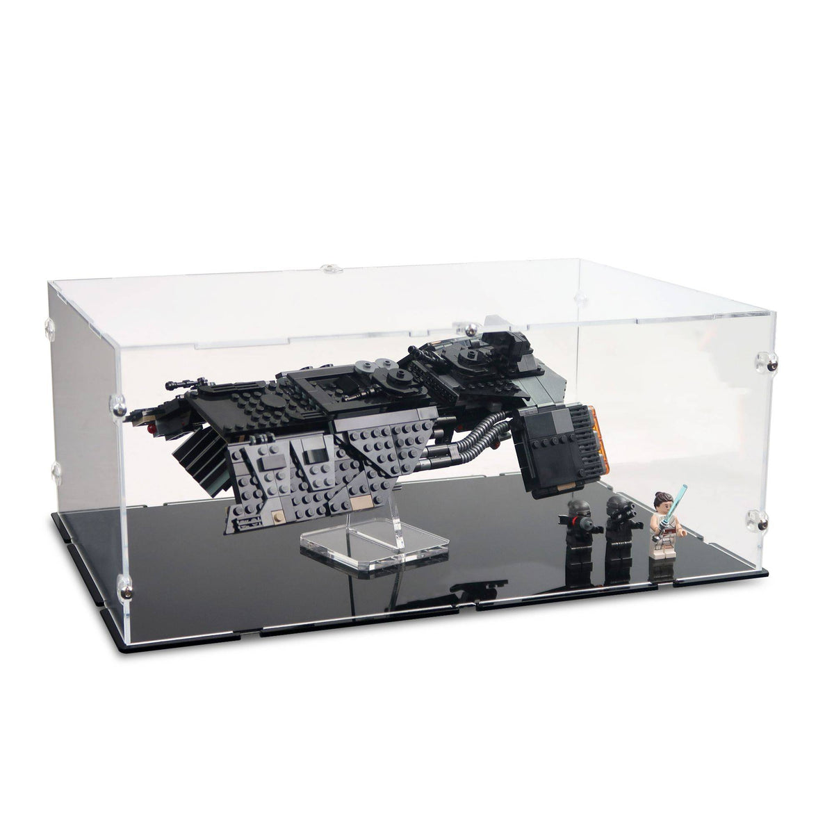 Knights of Ren Transport Ship Display Case & Stand for LEGO 75284
