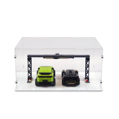 Lamborghini Urus ST-X & Lamborghini Huracán Super Trofeo EVO Display Case for LEGO 76899