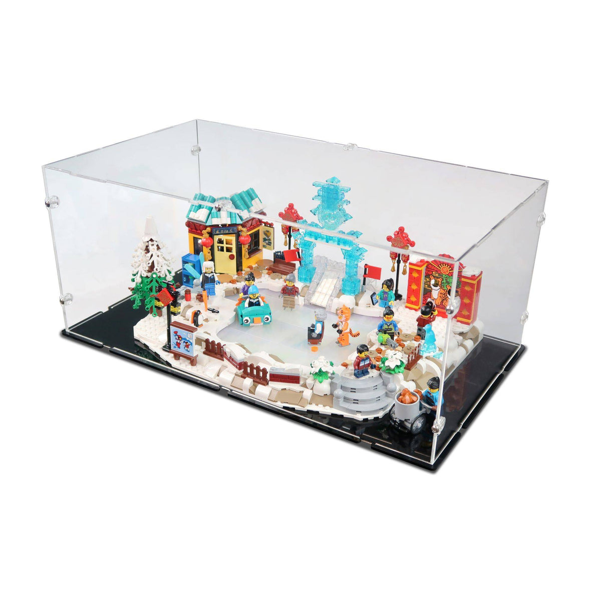 Lunar New Year Ice Festival Display Case for LEGO 80109