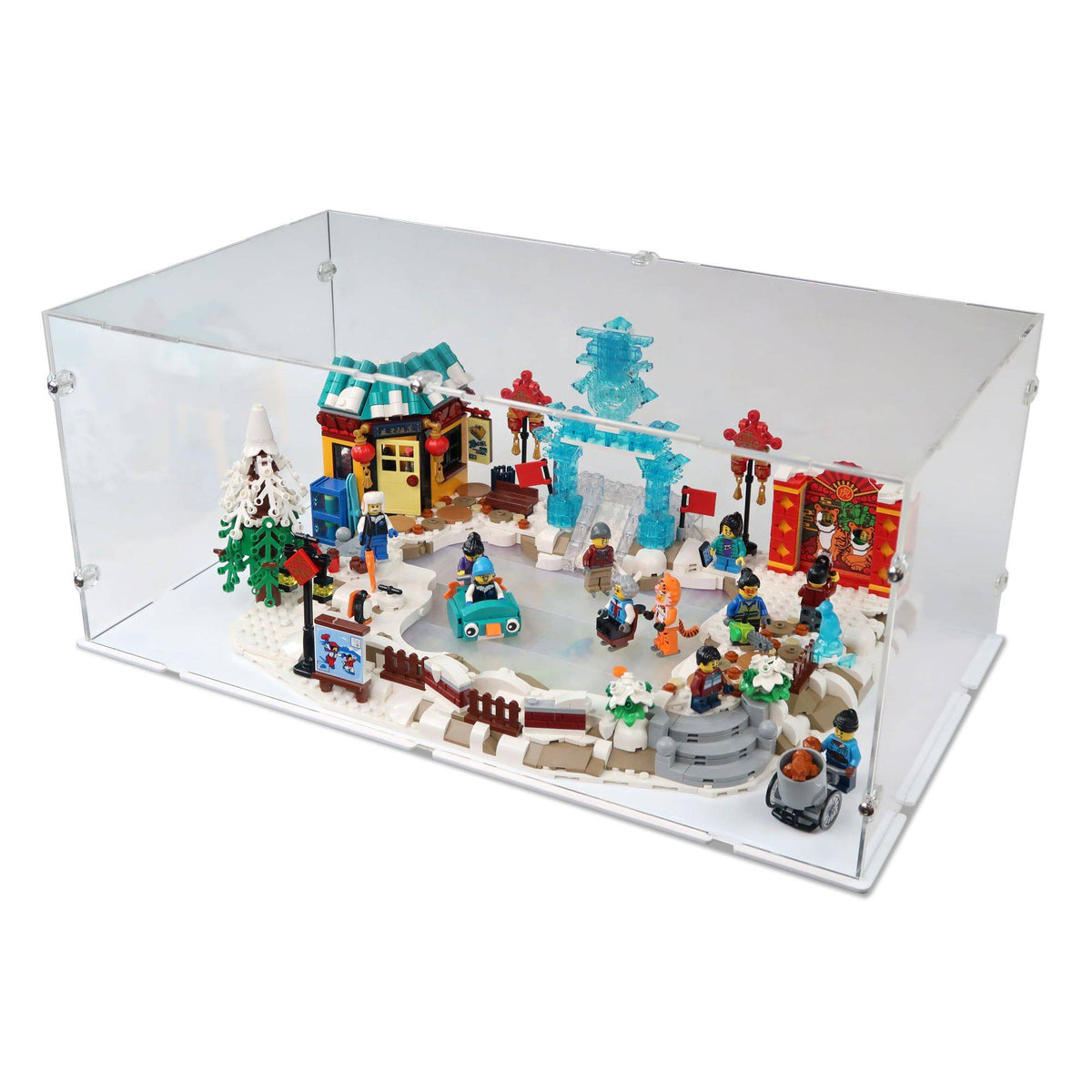 Lunar New Year Ice Festival Display Case for LEGO 80109