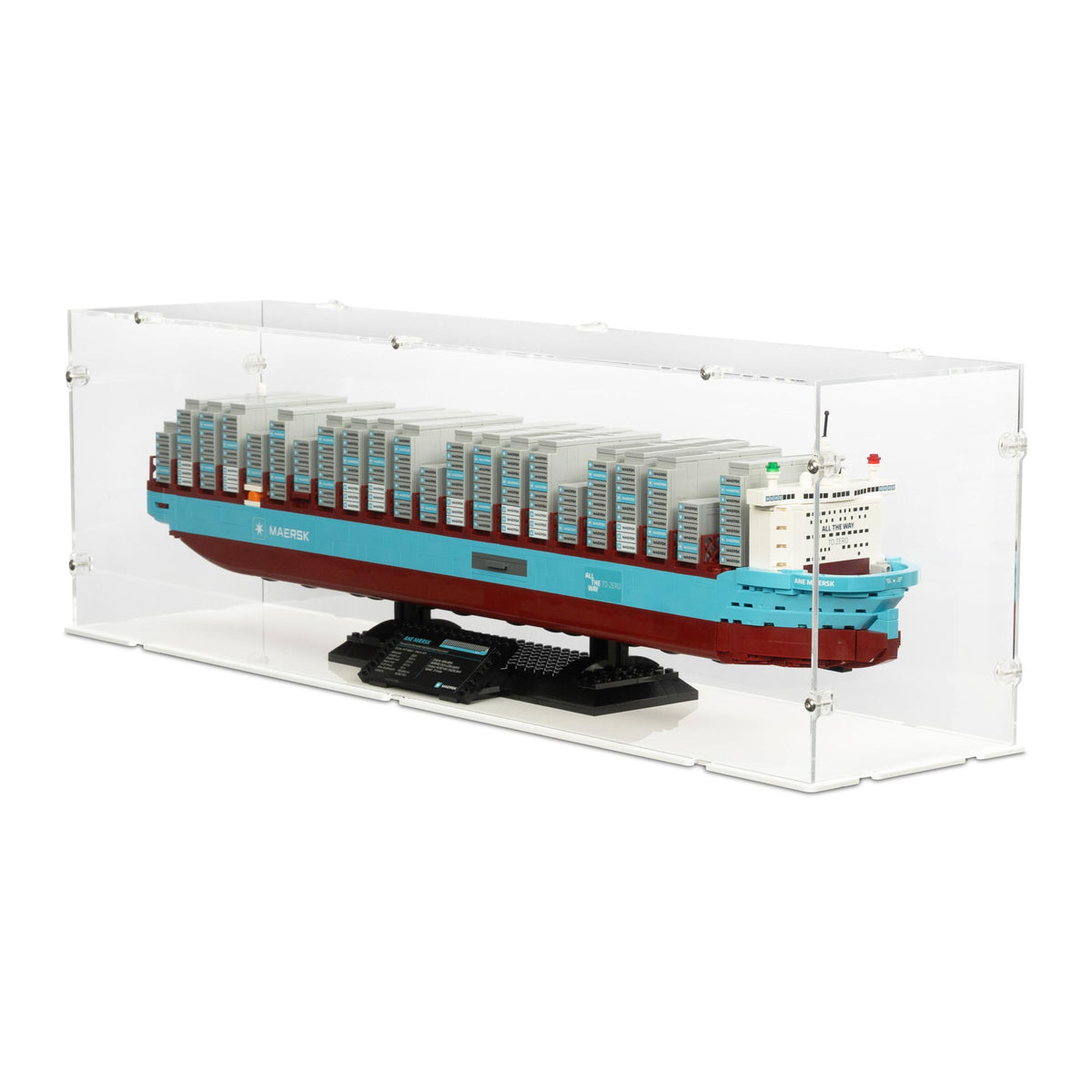 Maersk Dual-Fuel Container Vessel Display Case for LEGO 40955