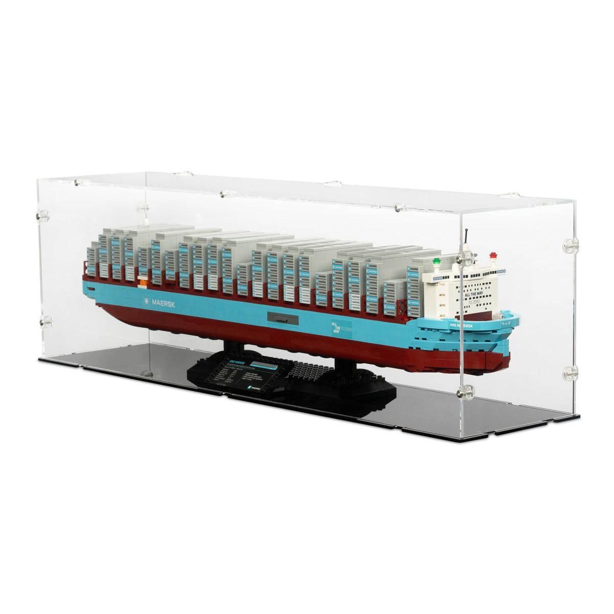 Maersk Dual-Fuel Container Vessel Display Case for LEGO 40955