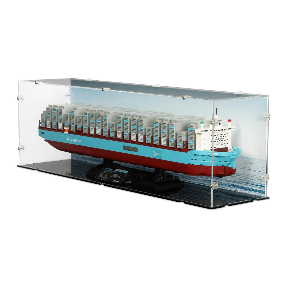 Maersk Dual-Fuel Container Vessel Display Case for LEGO 40955