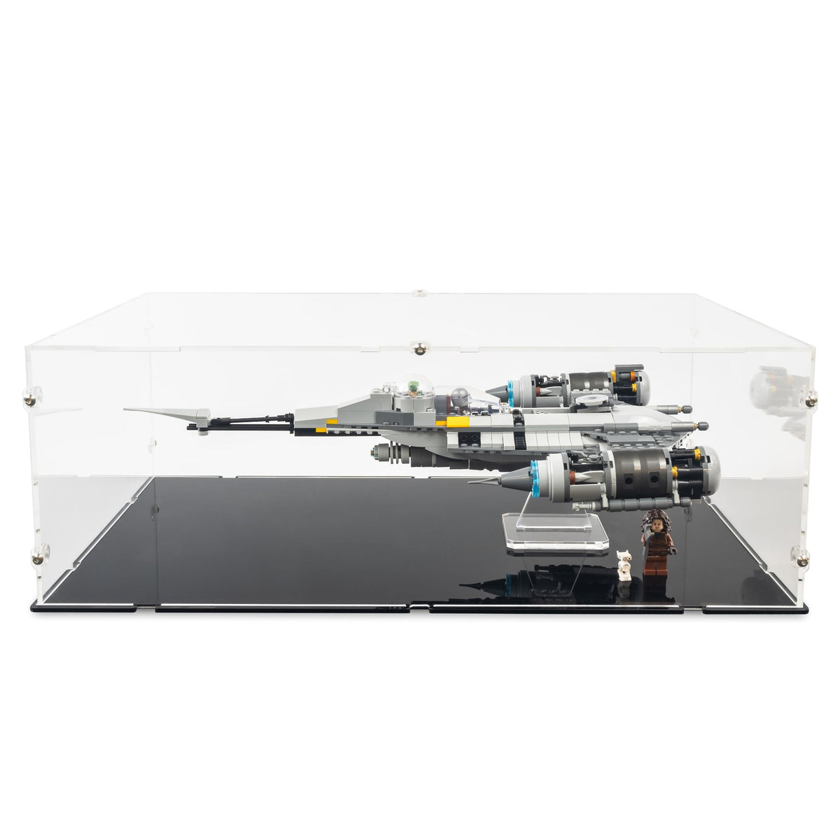 Mandalorian's N-1 Starfighter Display Case & Stand for LEGO 75325
