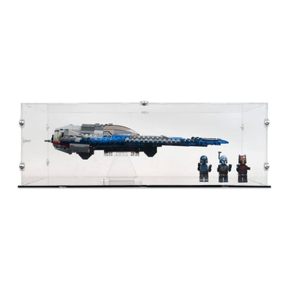 Mandalorian Starfighter Display Case & Stand for LEGO 75316