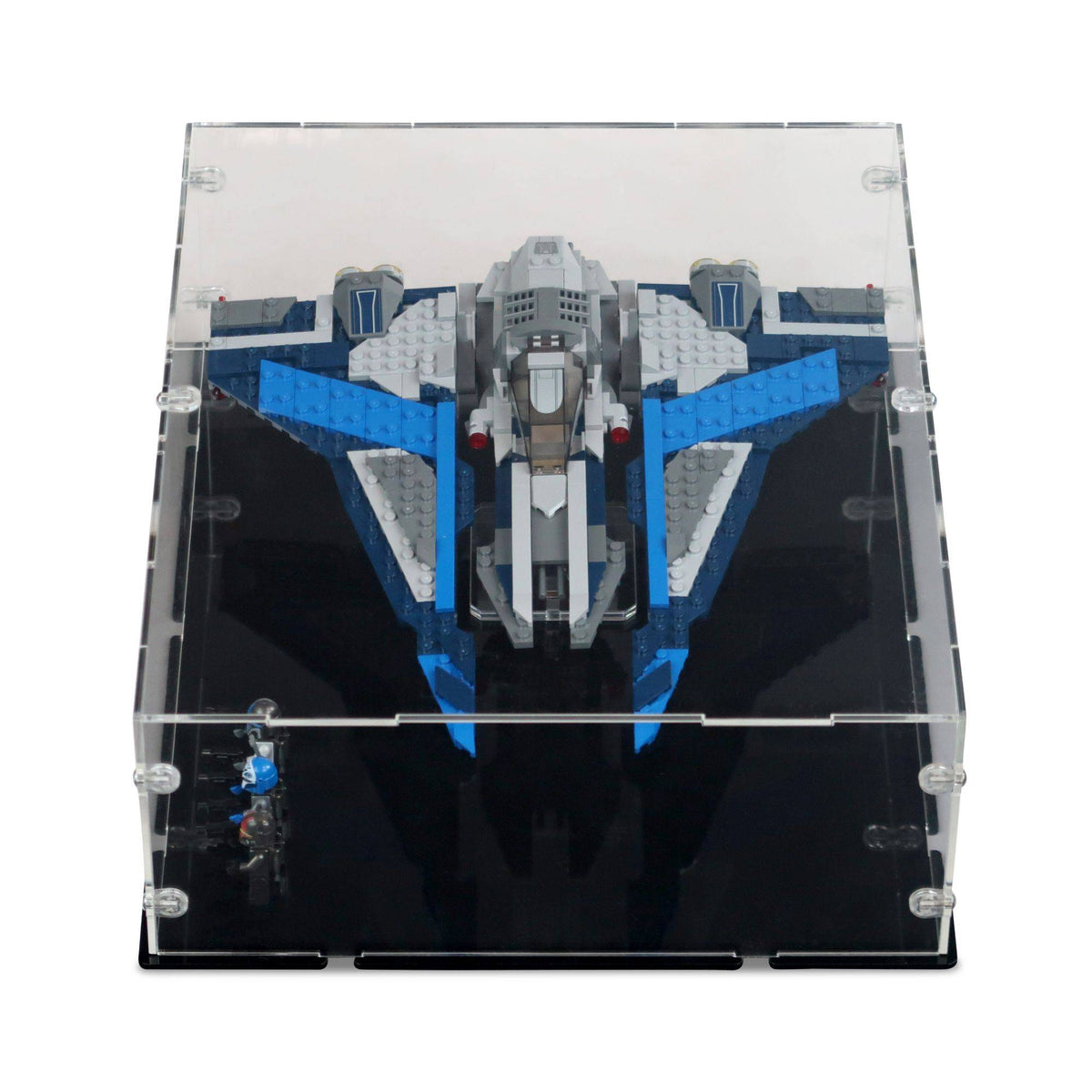 Mandalorian Starfighter Display Case & Stand for LEGO 75316