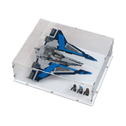 Mandalorian Starfighter Display Case & Stand for LEGO 75316