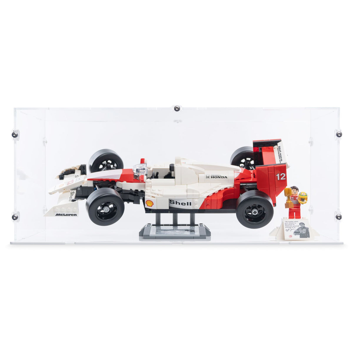 McLaren MP4/4 & Ayrton Senna Display Case for LEGO 10330