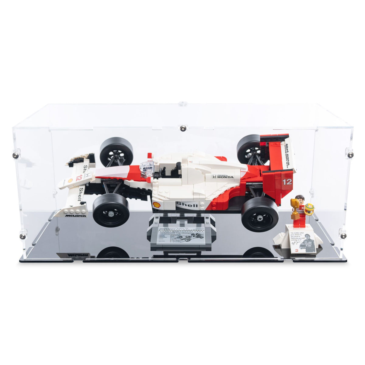 McLaren MP4/4 & Ayrton Senna Display Case for LEGO 10330