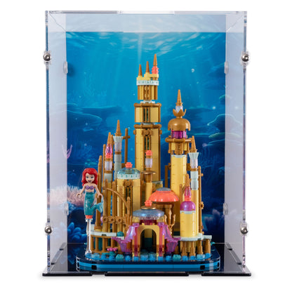 Mini Disney Ariel's Castle Display Case for LEGO 40708