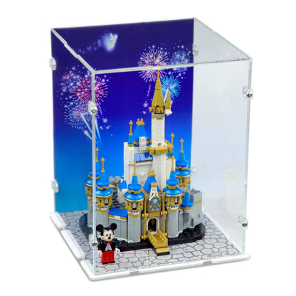 Mini Disney Castle Display Case for LEGO 40478