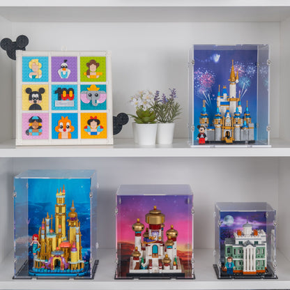 Mini Disney Ariel's Castle Display Case for LEGO 40708