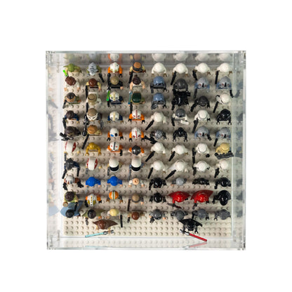 LEGO Minifigure Army Display Case (32x32 Base Plate)