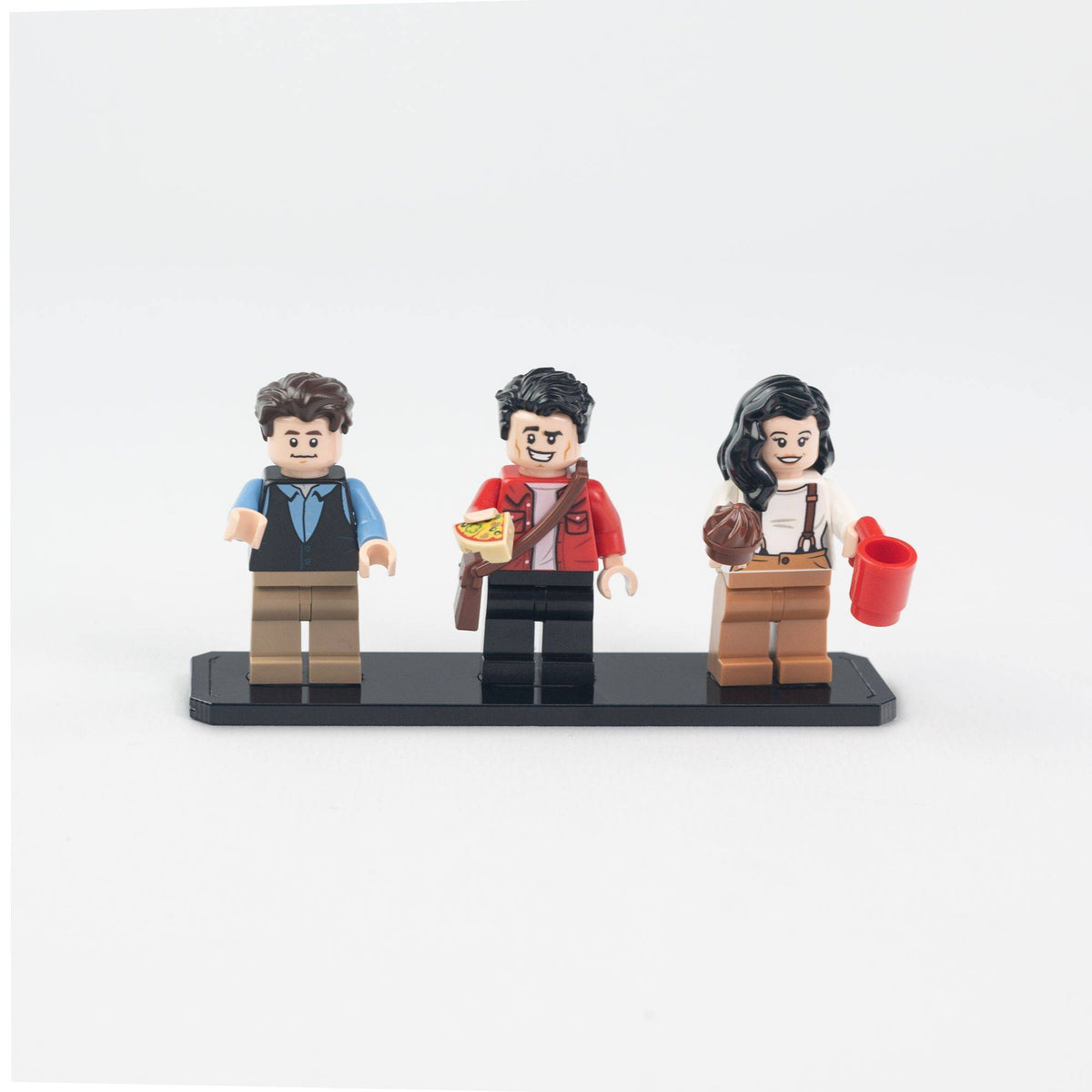 Display Plate for 3 LEGO Minifigures (Pack of 5)