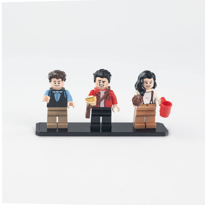 Display Plate for 3 LEGO Minifigures (Pack of 5)