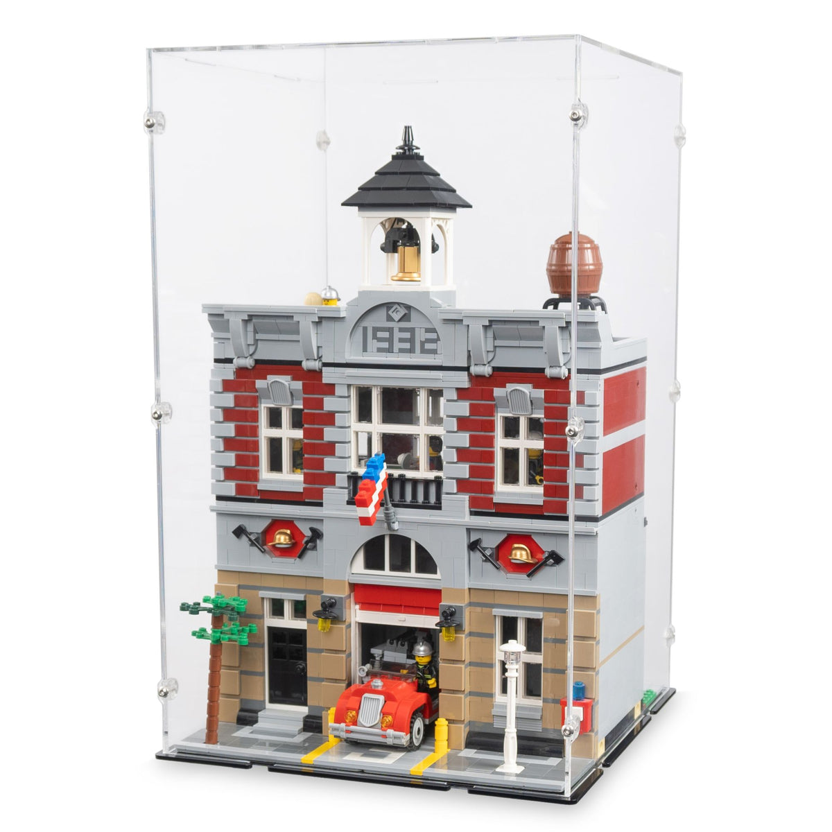 Fire Brigade Display Case for LEGO 10197