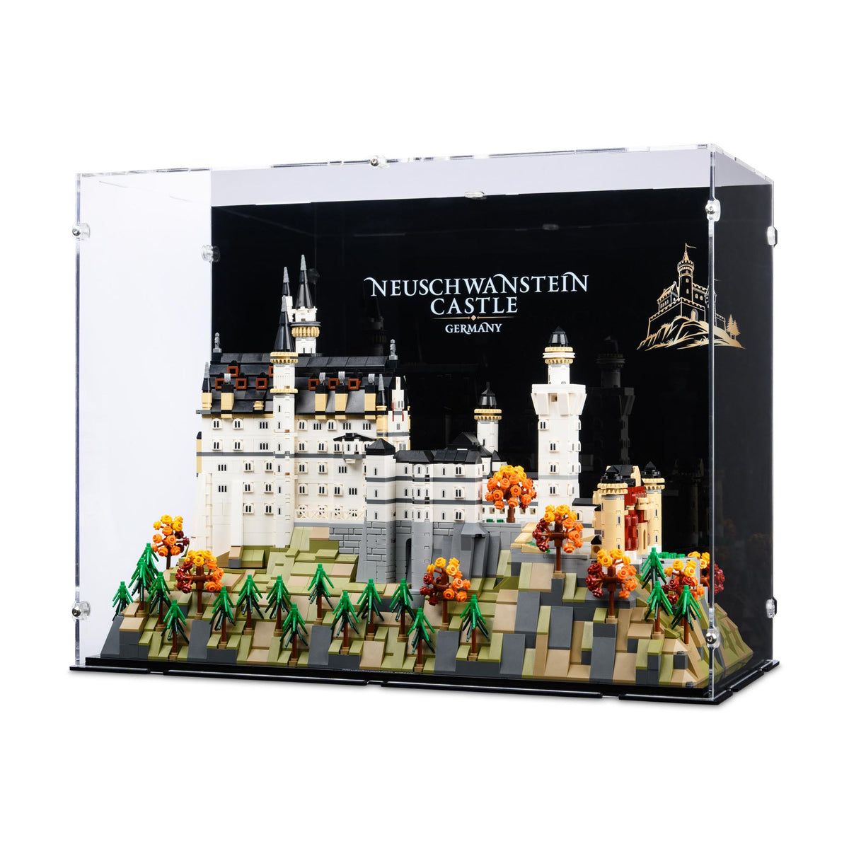 Neuschwanstein Castle Display Case for LEGO 21063