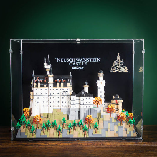 Neuschwanstein Castle Display Case for LEGO 21063