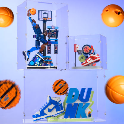 Nike Dunk Trickshot Display Case for LEGO 43021