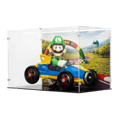Mario Kart Luigi & Mach 8 Display Case for LEGO 72050
