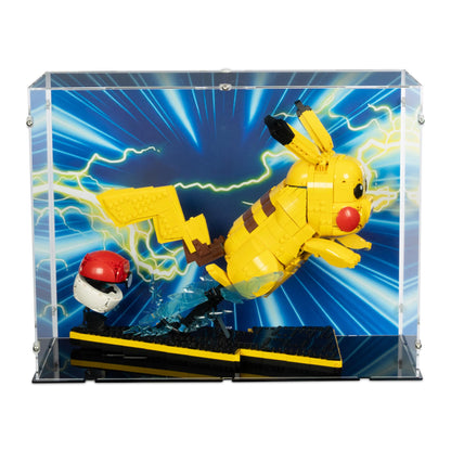 Pokémon Pikachu and Poké Ball Display Case for LEGO 72152