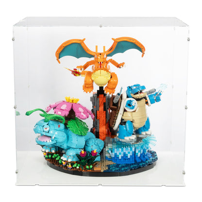 Pokémon Venusaur, Charizard and Blastoise Display Case for LEGO 72153