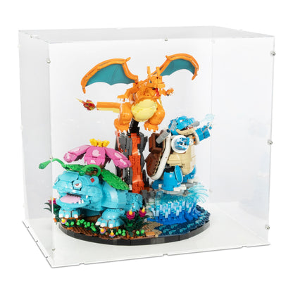 Pokémon Venusaur, Charizard and Blastoise Display Case for LEGO 72153