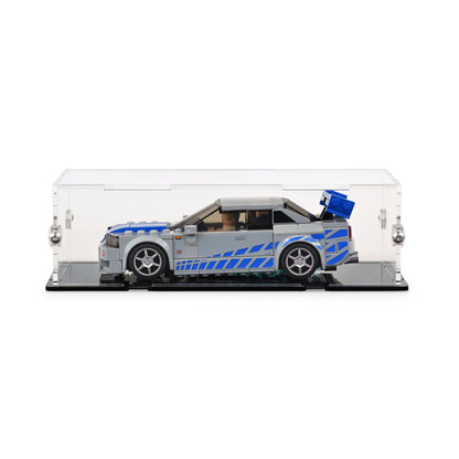 2 Fast 2 Furious Nissan Skyline GT-R (R34) Display Case for LEGO 76917
