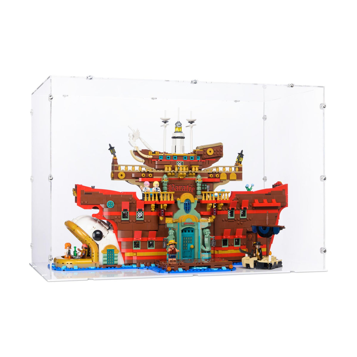 One Piece The Baratie Floating Restaurant Display Case for LEGO 75640