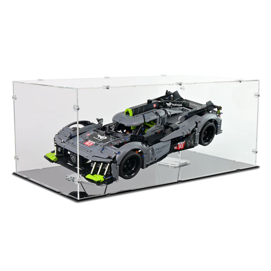 Peugeot 9X8 24H Le Mans Hybrid Hypercar Display Case & Stand for LEGO 42156