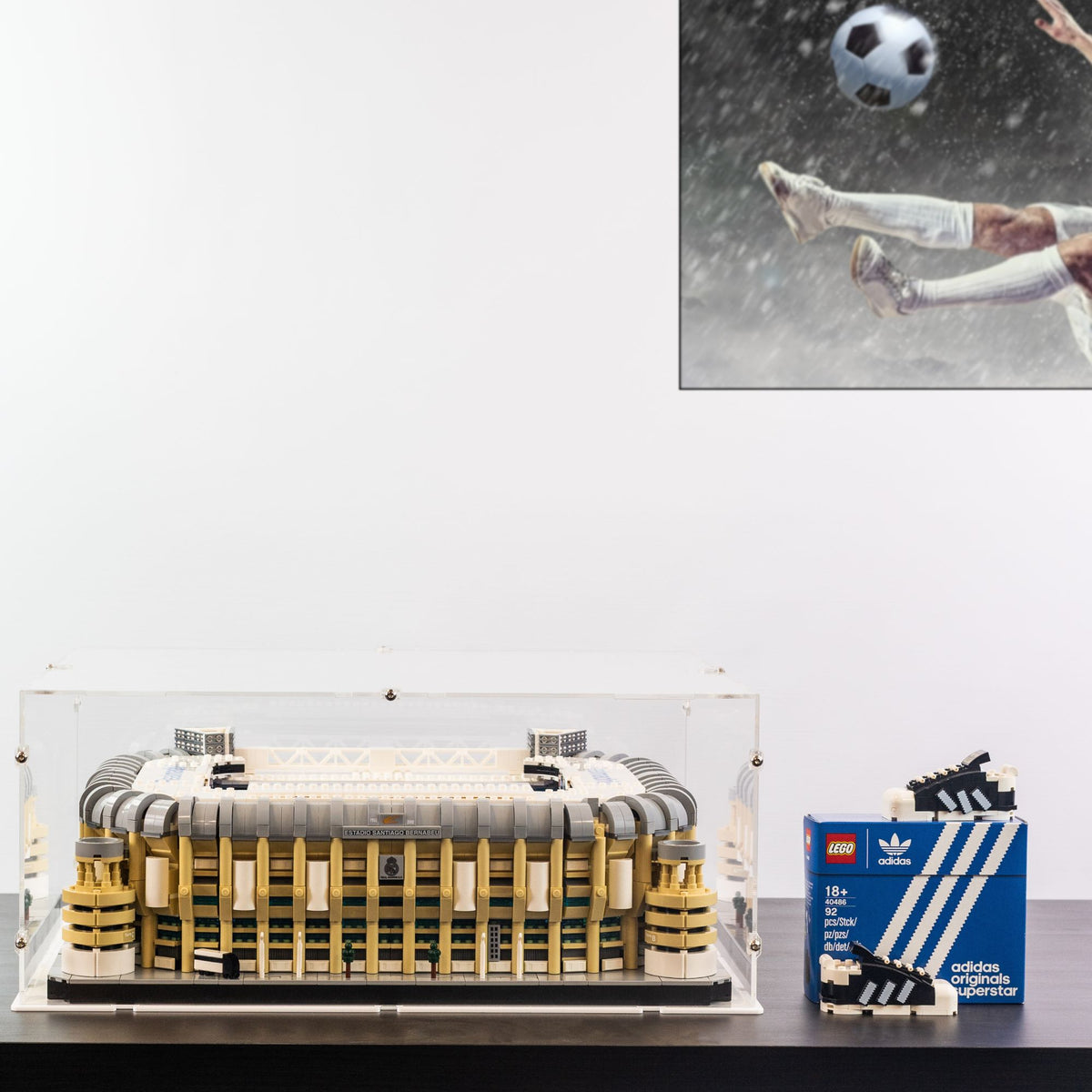 Real Madrid Santiago Bernabeu Stadium Display Case for LEGO 10299