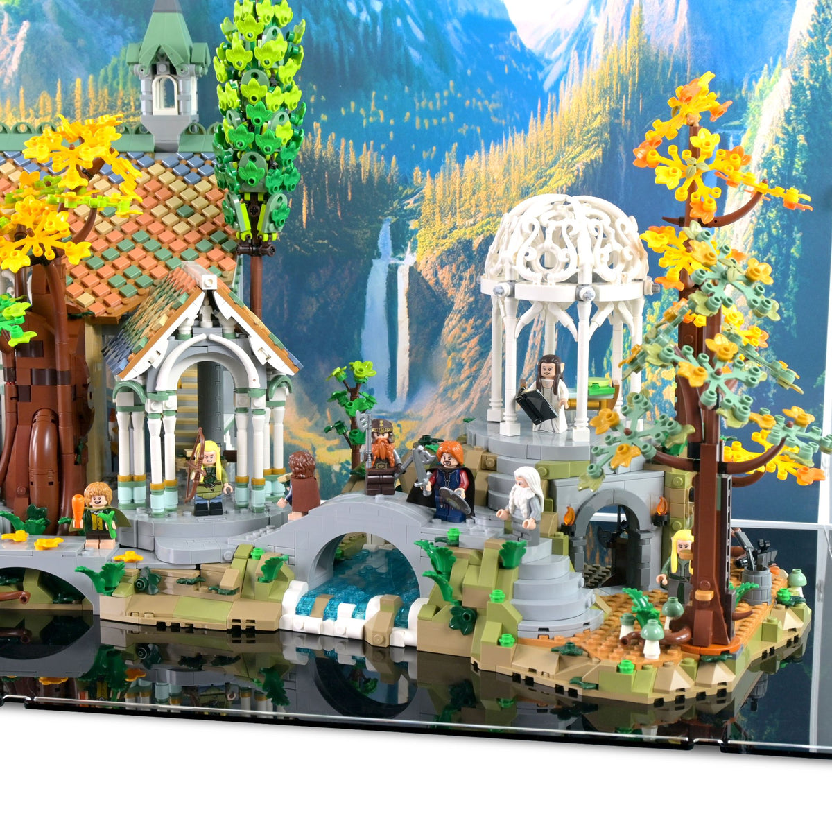 Lord of the Rings Rivendell Display Case for LEGO 10316