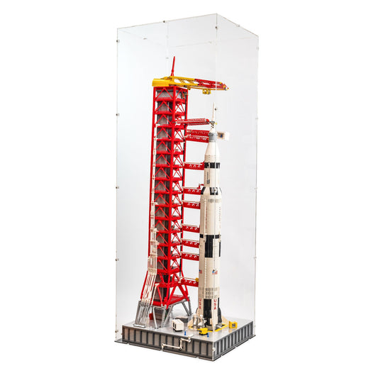 NASA Apollo Saturn V Launch Tower Display Case for LEGO 21309/92176