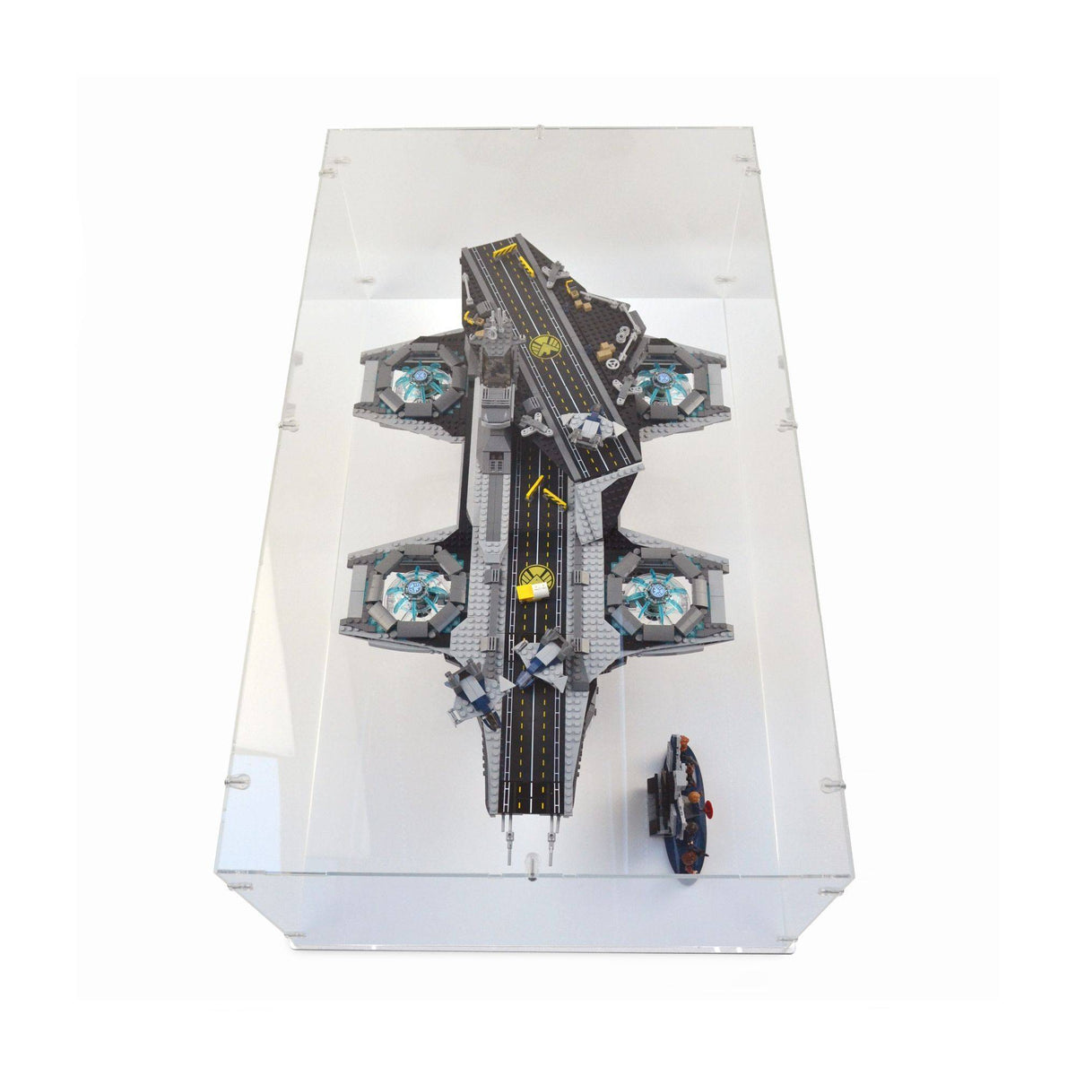 The SHIELD Helicarrier Display Case for LEGO 76042