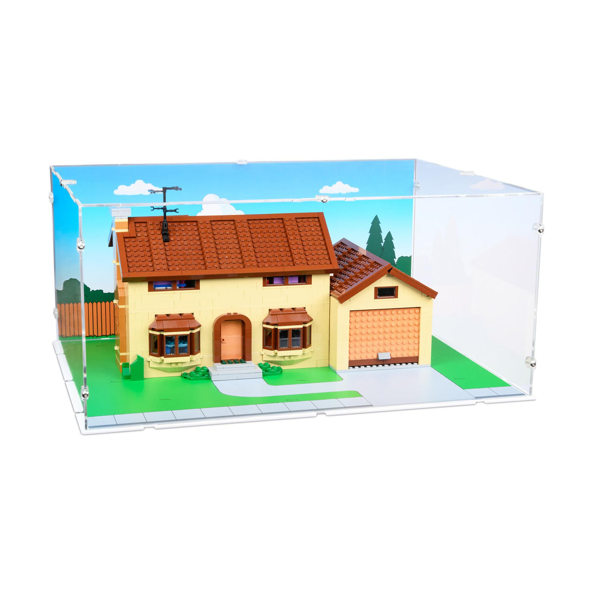 Simpsons House Display Case for LEGO 71006