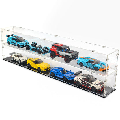 4x LEGO Speed Champions Display Case