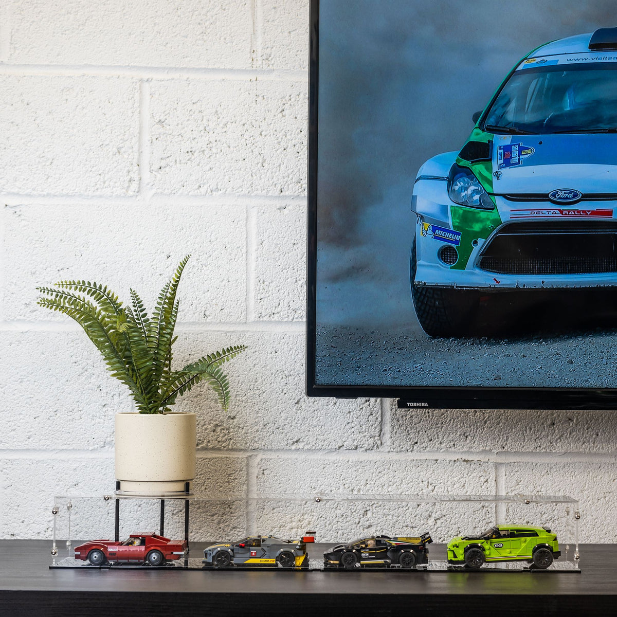 4x LEGO Speed Champions Display Case
