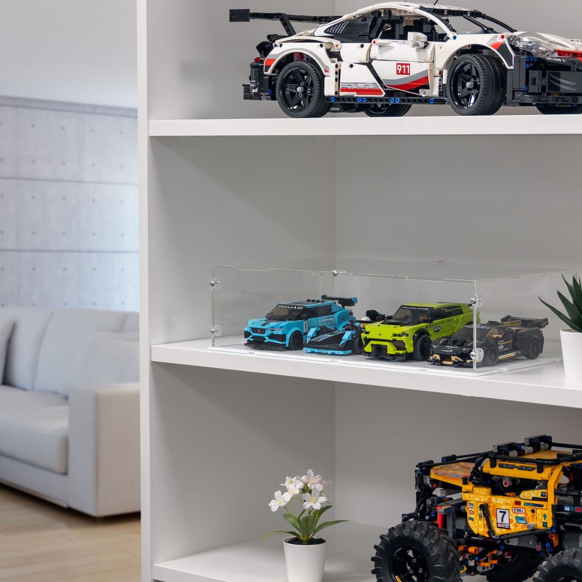 4x LEGO Speed Champions XL Display Case