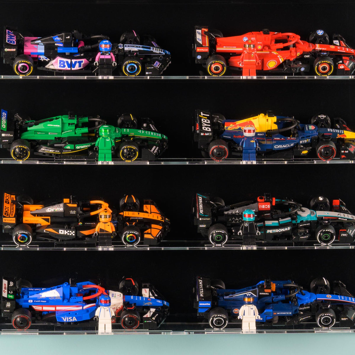 LEGO Speed Champions F1 Series Wall Display Case