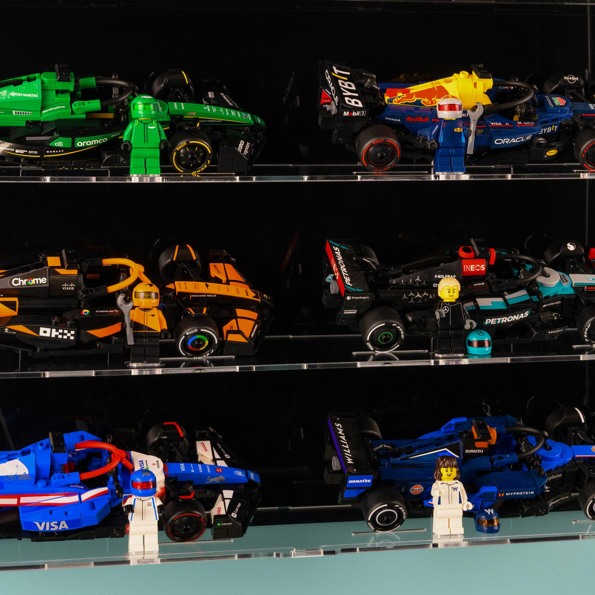 LEGO Speed Champions F1 Series Wall Display Case