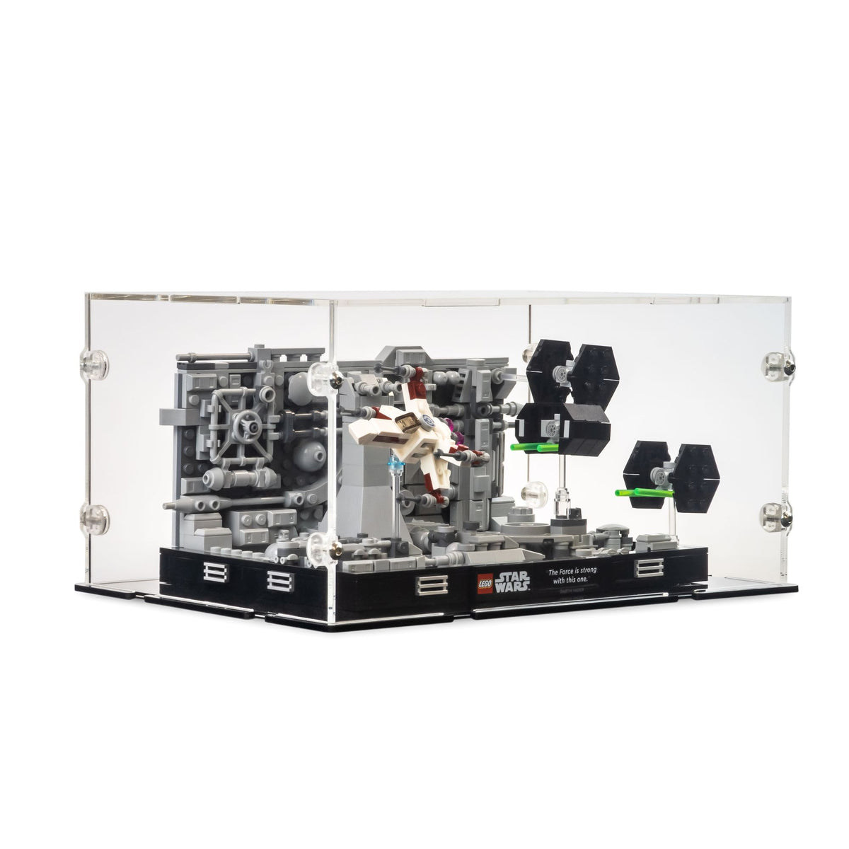Death Star Trench Run Diorama Display Case for LEGO 75329