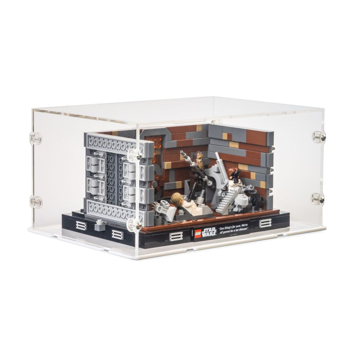 Death Star Trash Compactor Diorama Display Case for LEGO 75339