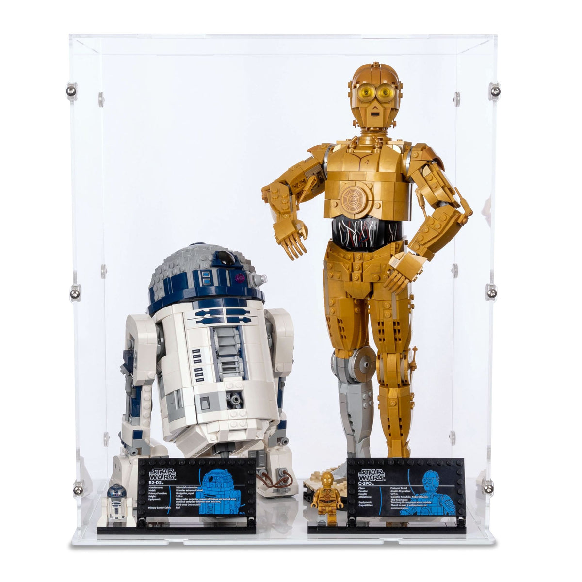 C-3PO & R2-D2 Display Case for LEGO 75398/75379