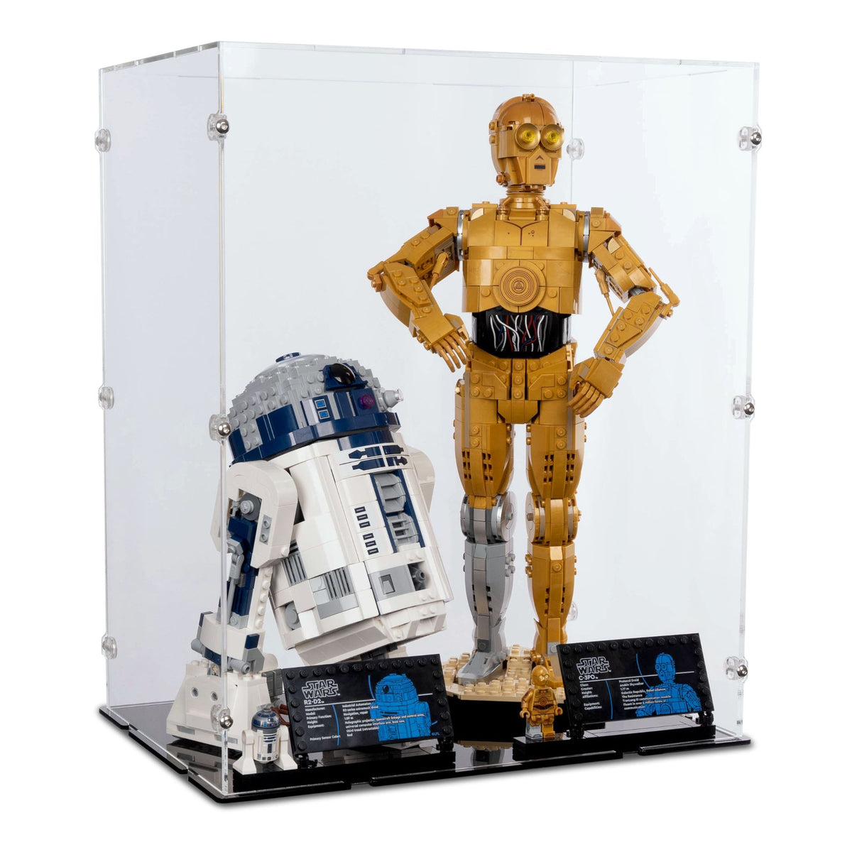 C-3PO & R2-D2 Display Case for LEGO 75398/75379