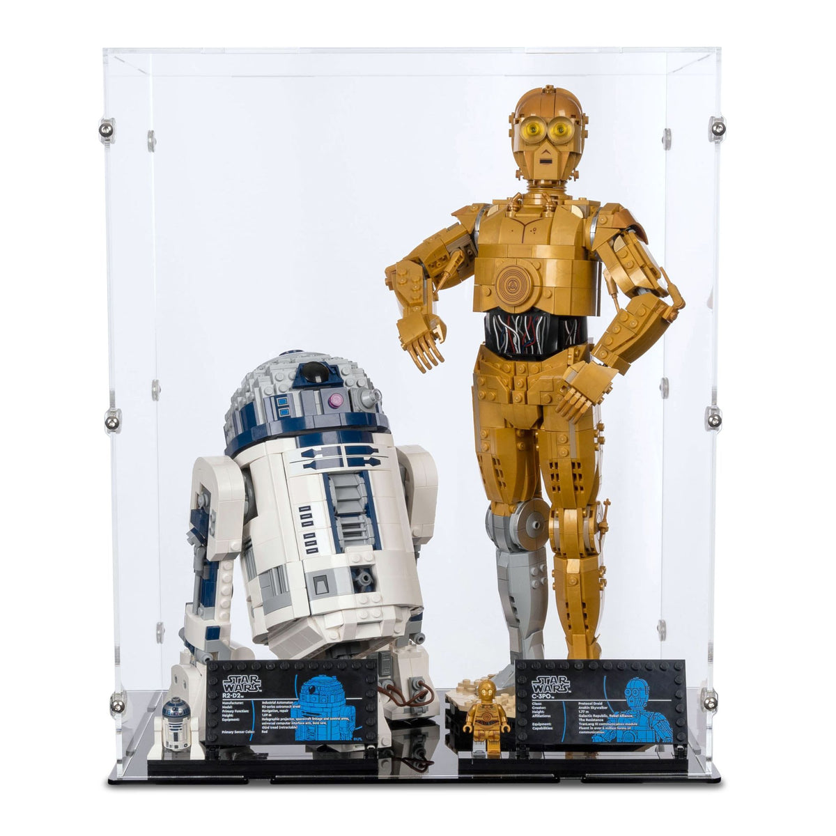 C-3PO & R2-D2 Display Case for LEGO 75398/75379