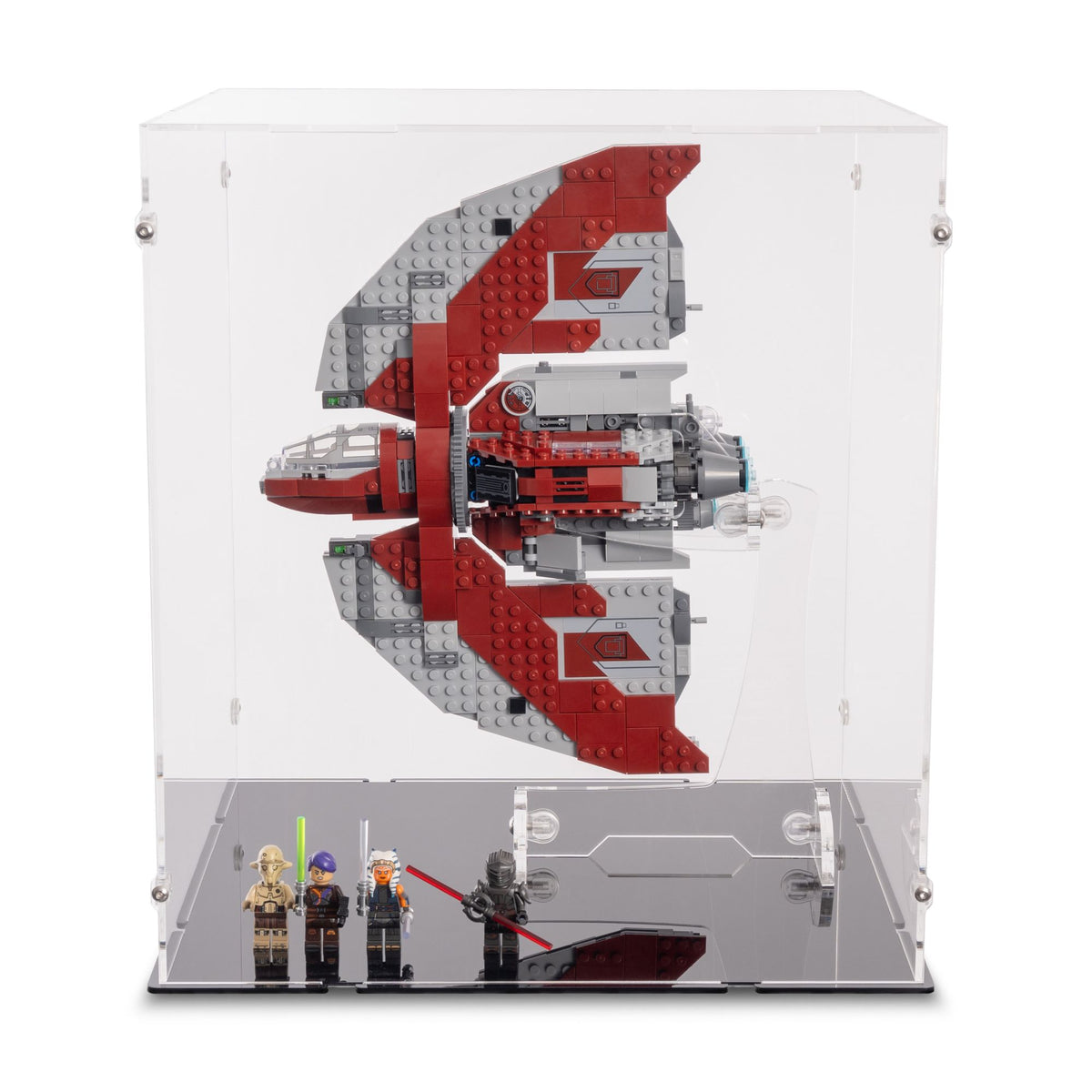 Ahsoka Tano's T-6 Jedi Shuttle Display Case & Stand for LEGO 75362